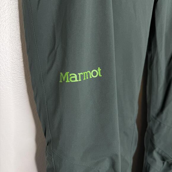 Marmot Pants Mens Medium Green Waterproof Ski Snowboarding Outdoor I73940 Winter - Picture 2 of 9